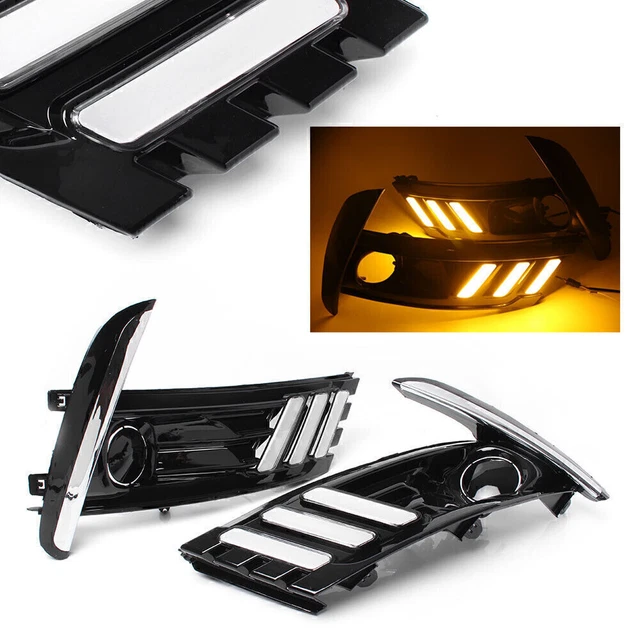 Luci diurne DRL LED frecce giallo/bianco per Toyota Corolla 2017