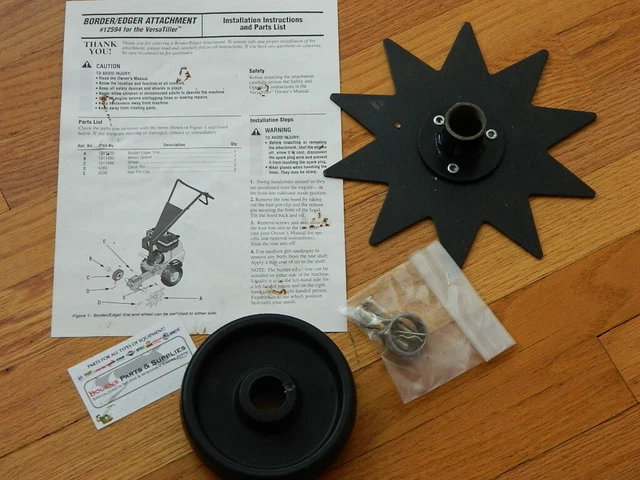TROY BILT Tiller Versatiller New old stock edger attachment 12594