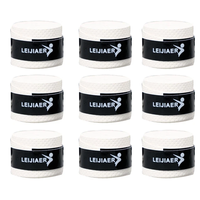 10PCS Racket Strap Absorb Sweatbands Squash Racket Band Anti- Racquet Grip