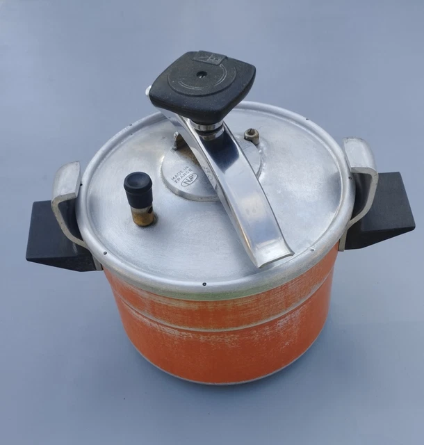 ANCIENNE COCOTTE MINUTE SEB / Orange / Vintage / 6 litres / De 1977 EUR