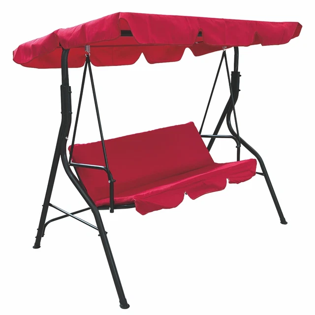 Copertura Per Dondolo Da Giardino QUICK STAR - 200x145 Cm, Bordeaux, Impermeabile UV50 - Foto 11