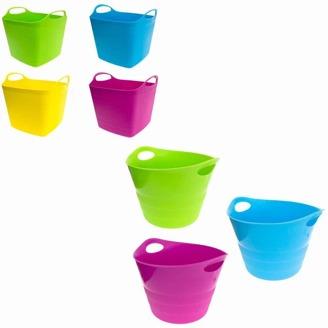 FLEXI TUB GARDEN Bucket Flexible Plastic with Handle £10.99 PicClick UK