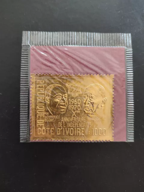 Timbre Or Côte d'Ivoire N°YT 308 NEUF