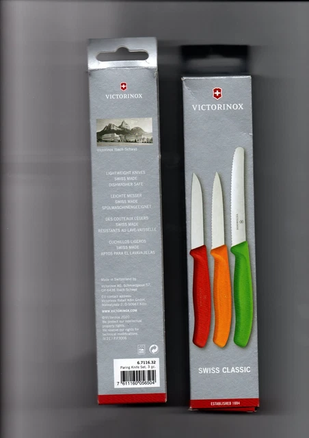 Victorinox Küchenmesser-Set 3tlg mehrfarbig 6.7116.32 BOX NEU & OVP