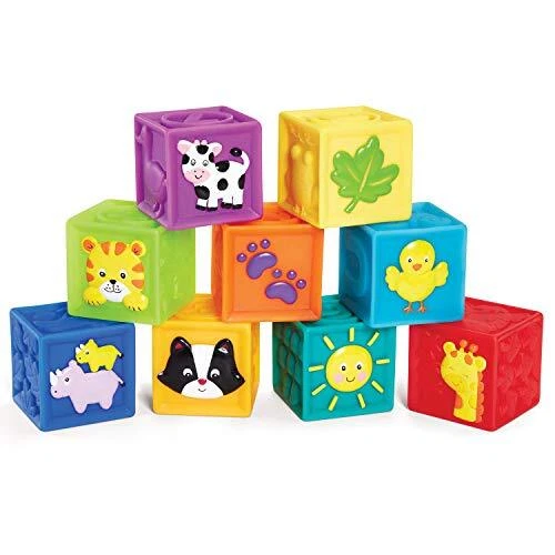 Earlyears Squeak 'n Stack Blocks Baby Toy