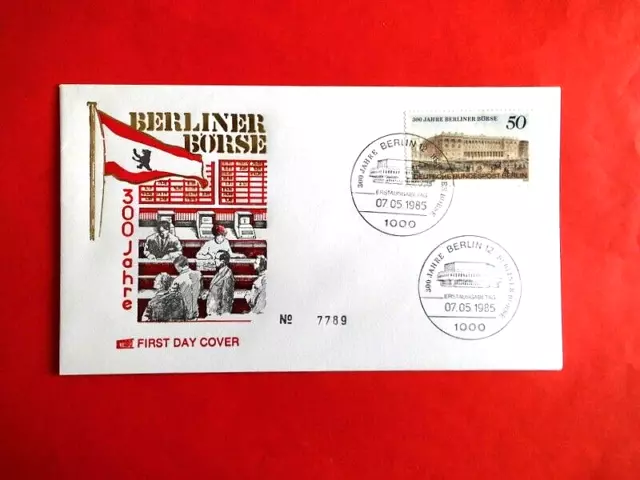 Brief Ersttagsbrief Berlin 1985 Berliner Börse Mi. Nr. 740 FDC - Vollstempel