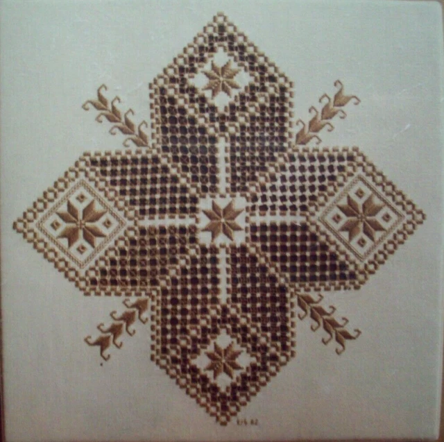 Patrón bordado Sampler Hardanger