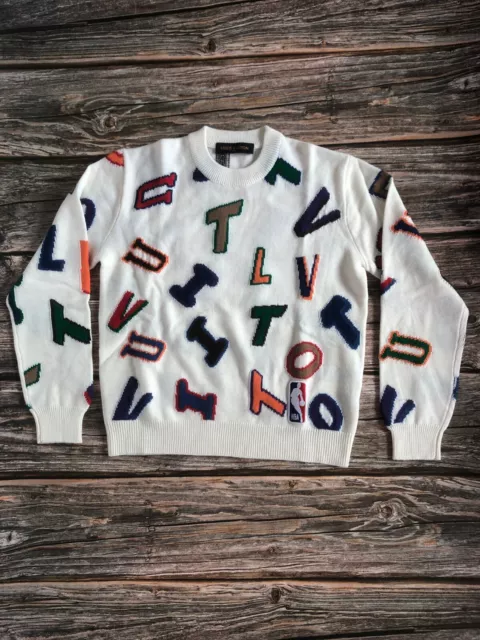 Louis Vuitton Men’s Uniform “inside out” Sweater in Charcoal Size L VIRGIL  ABLOH
