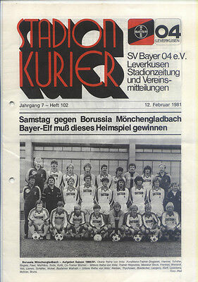 Bayer Bl 80/81 FC Schalke 04 Bayer 04 Leverkusen 27.03.1981 