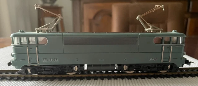 Locomotive électrique Hornby HO Meccano BB-16009 - SNCF Verte, Vintage, Analogique