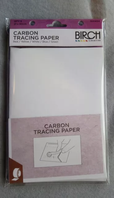 Carbon Tracing Paper colored sheet packs TRACKED POST Birch or Hemline