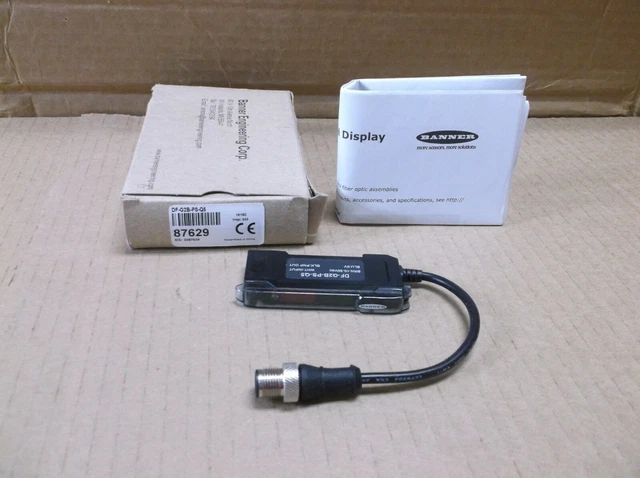 87629 Banner Neuf en Boîte Photoélectrique Fibre Amplificateur Capteur Switch