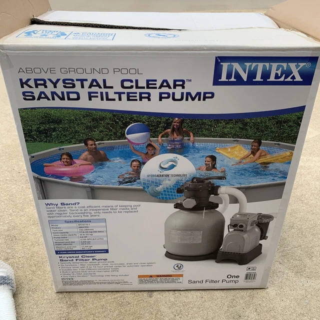 INTEX ABOVE GROUND Pool Krystal Clear Sand Filter Pump 110120 Volt