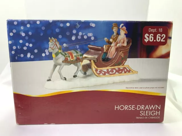 Christmas Decoration Walmart Horse Drawn Sleigh New In Box