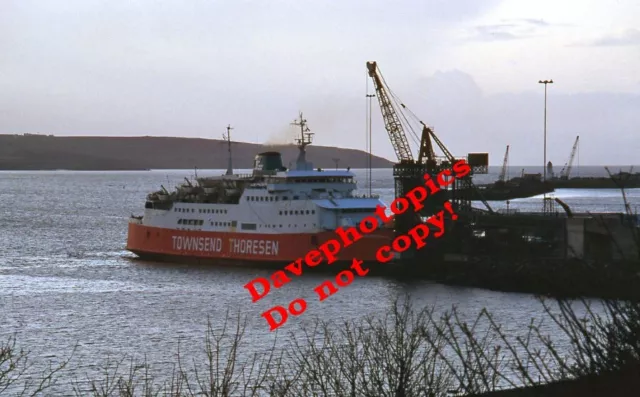 Original  35mm Ship/Nautical- Scotland slide   Free Enterprise IV @ Cairnryan Ap