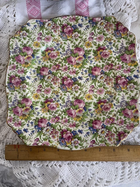 Vintage Chintz Dinner Plate Royal Winton Grimwades England Summertime