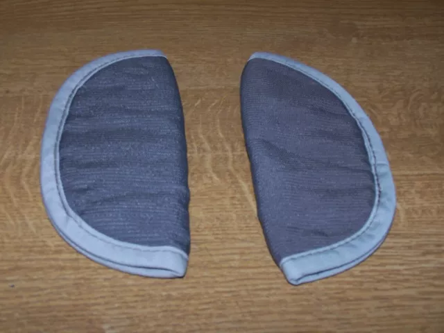 Buggy Shoulder Pads [ Fit Phil And Teds ] X 2 Grey/Grey