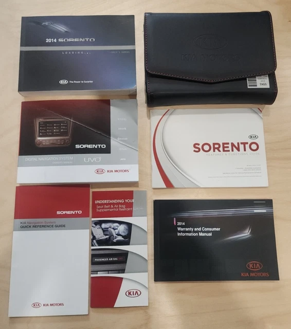 14 2014 KIA Sorento Owners Manual OEM Guide Books Set User Guide 3