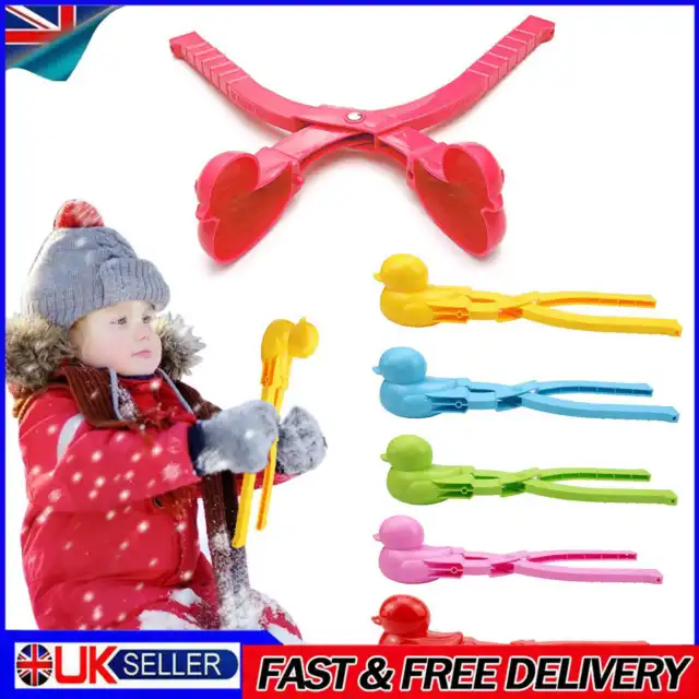 Cute Duck Snow Sand Molds with Handle Winter Snowball Clip Funny for Kids Adults