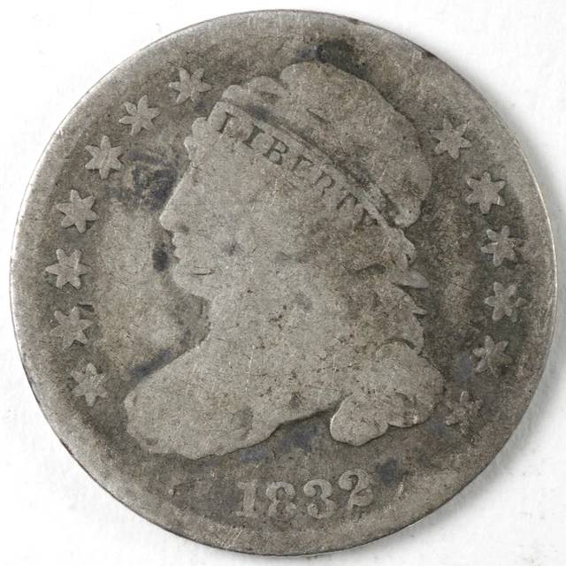 1832 Capped Bust Dime 10c - VG