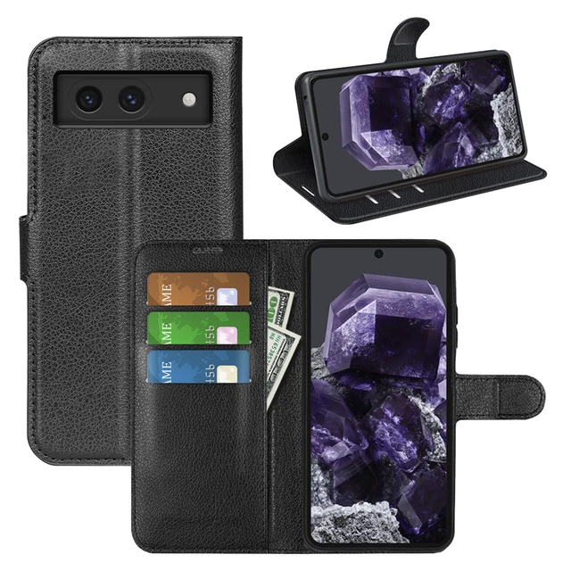 Jeelar ESONG Coque pour Google Pixel 7 Pro,Etui en Cuir PU Portefeuille Coque avec Fente Carte