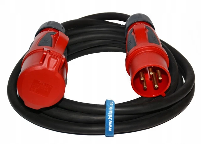 Enrouleur De Câble Électrique Hilark 5m - Bloc Prises IP44 Avec Protection Enfants - Câble H05RR-F 3x2,5mm²