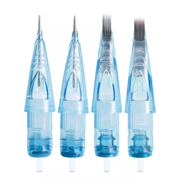 Cartuchos de tatuaje WJX agujas suministro desechable 50 piezas tamaño mixto redondo magnum