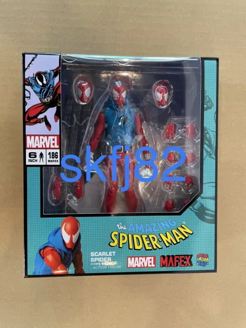 MEDICOM TOY MAFEX No.186 SCARLET SPIDER COMIC Ver. SPIDER-MAN Figure THE AMAZING