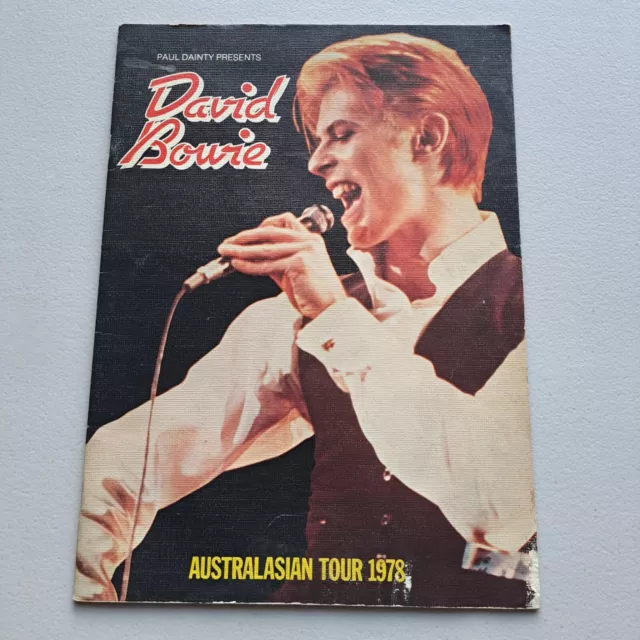 David Bowie Australasian Tour 1978 OFFICIAL Programme Heroes Low Lodger Rare !!