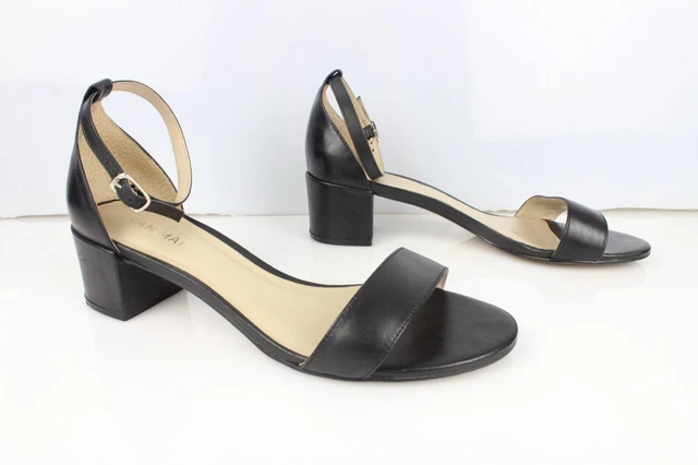 Escarpins Minelli Tout Cuir Noir Python Taille 39 - Talon Moyen Très Bon État