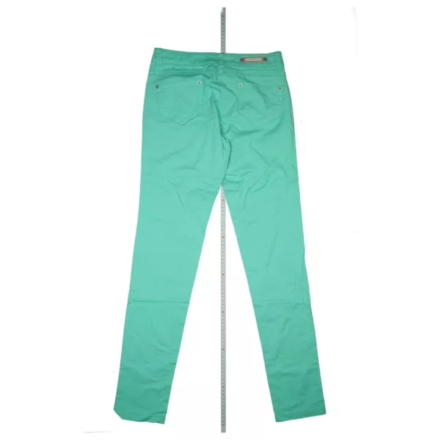 Pantaloni jeans Silvian Heach stretch slim low 42 (D38) M W29 L32 nuovi di zecca verde sottile NUOVI 3