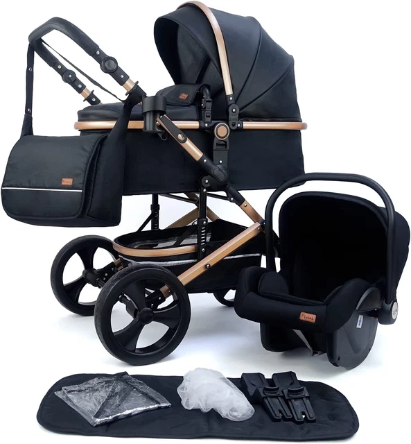 POUSSETTE BÉBÉ 3 En 1 , Trio, Enfant, Siège Auto, Avec Accessoires ! EUR  392,85 - PicClick FR