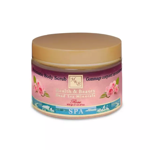 Health & Beauty Dead Sea Minerals Body Scrub-Rose 450ml  15.87oz