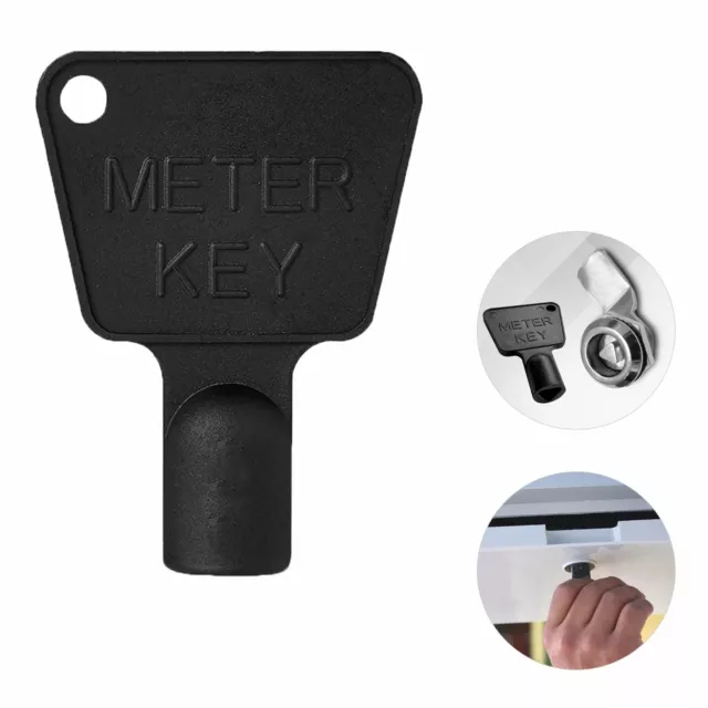 Service Utility Meter Key Gas Electric Box Cupboard Cabinet Triangle Reading DIY