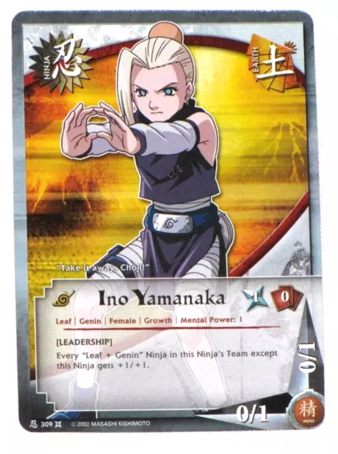 Ino Yamanaka Naruto Card Very Rare BANDAI Japanese Japan NX-121 F/S