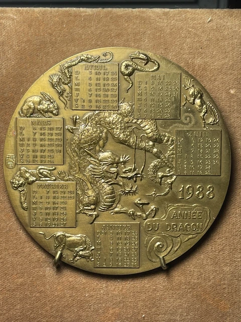Médaille Calendrier 1985 - Bronze - Patrimoine Français - XXème