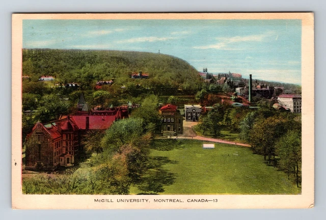 Montreal- Quebec, McGill University, Vintage Postcard