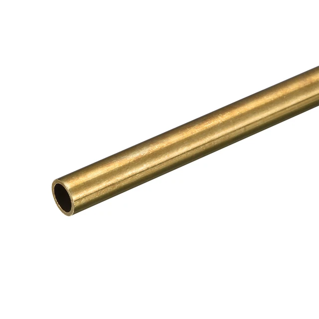 Tubo rotondo ottone 9 mm OD 0,2 mm spessore parete 250 mm lunghezza tubo