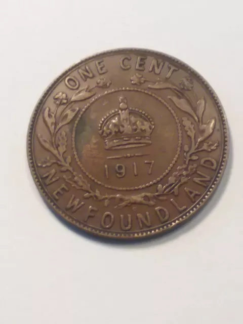 NEW FOUNDLAND Large Cent 1917C Lot 3