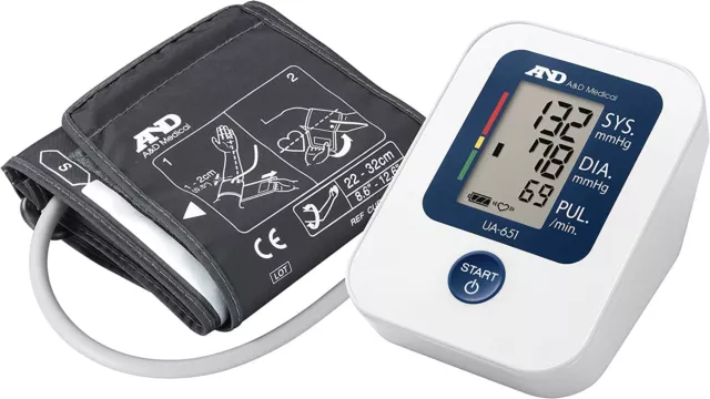 A&D Medical UA-651 automatisches Oberarm-Blutdruckmessgerät mit SlimFit Manschette