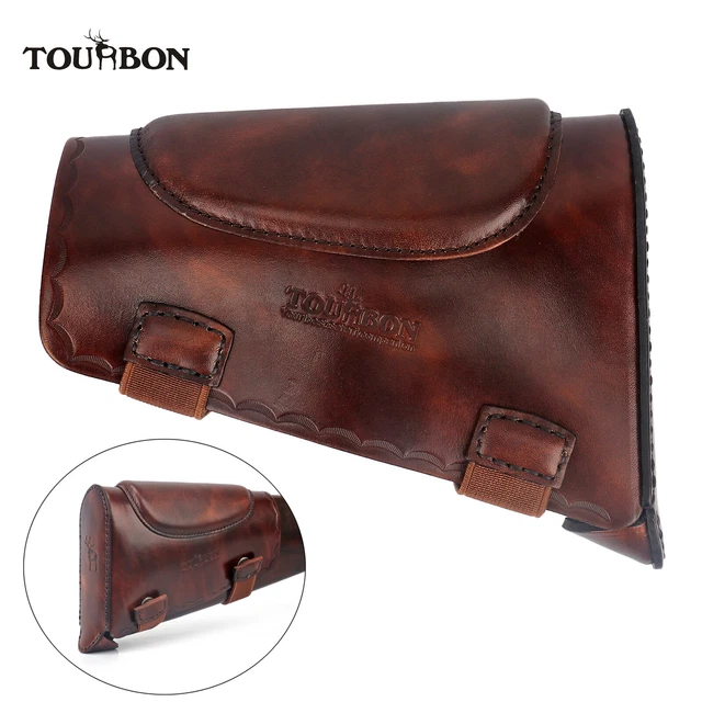 TOURBON Neoprene Hunting Rifle Buttstock Cover with 3 Removable Cheek Rest Pad e