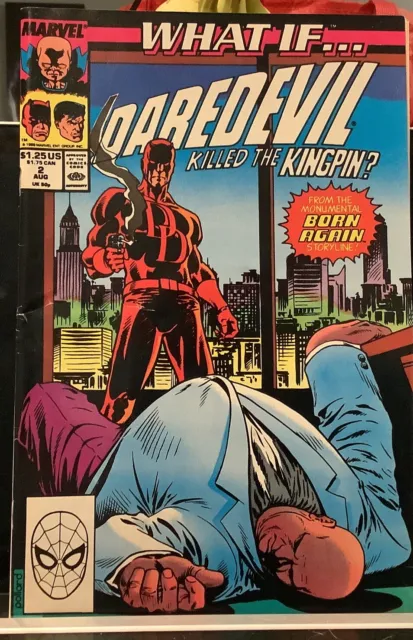 What If….#2 Daredevil Killed The Kingpin? Marvel Comics 1989