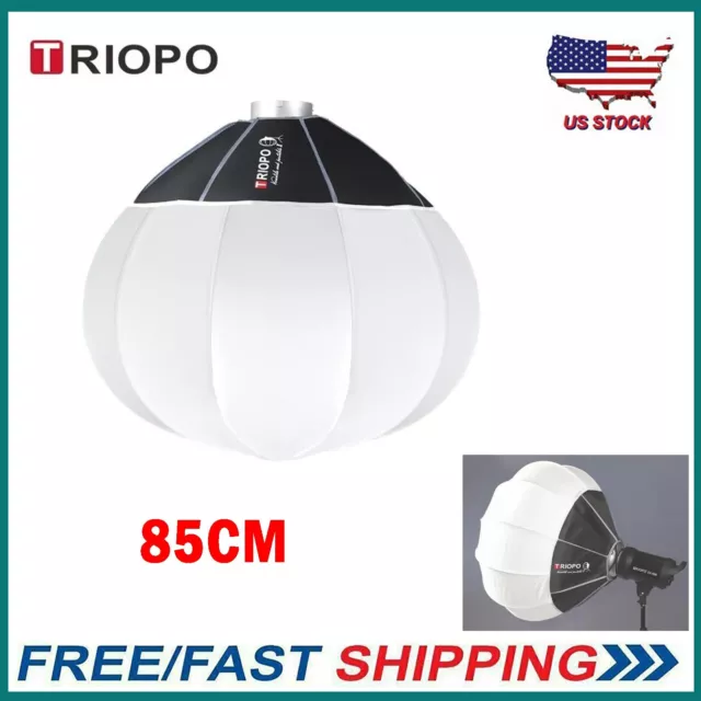 TRIOPO KQ55 Lantern Softbox 33.4in/85cm Bowens Mount for Amaran 300c Godox SL60W