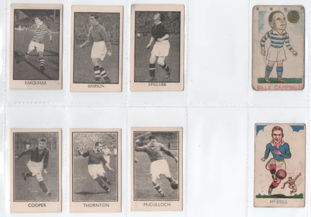 Smashers Fußball, Kiddys Football Stars, Donaldson Sports Favorites 1950er Jahre Karten