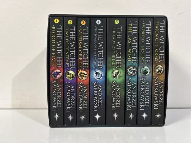 The Witcher Complete Series 8 Books Set Andrzej Sapkowski Paperback 2020 - VGC