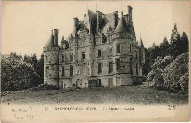 CPA BAGNOLES-de-l'ORNE Chateau GOUPIL (151102)