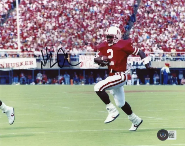 MICKEY JOSEPH SIGNED 8x10 PHOTO NEBRASKA CORNHUSKERS QB LEGEND RARE BECKETT BAS