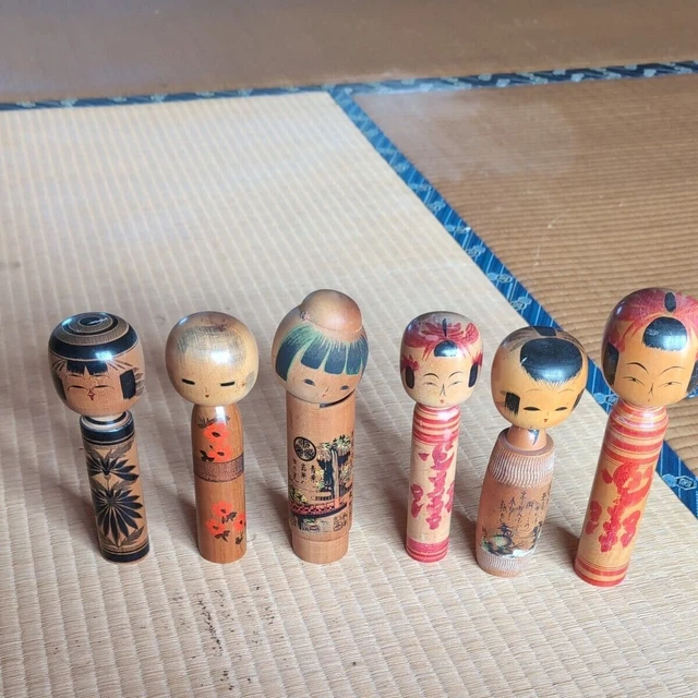 Lot De 8 Fers à Souche Japonais (Nomi) Vintage - En Acier Dur Et Bois - Occasion De Qualité