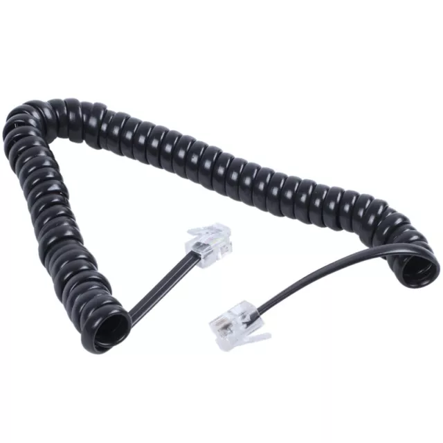 Sustitucion RJ9 4P4C Plug espiral con  auricular del telefono Cable2989