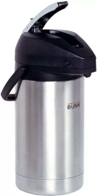 BUNN-32130.0000 3.0-Liter Lever-Action Airpot, Stainless Steel BRANDNEW-FREESHIP